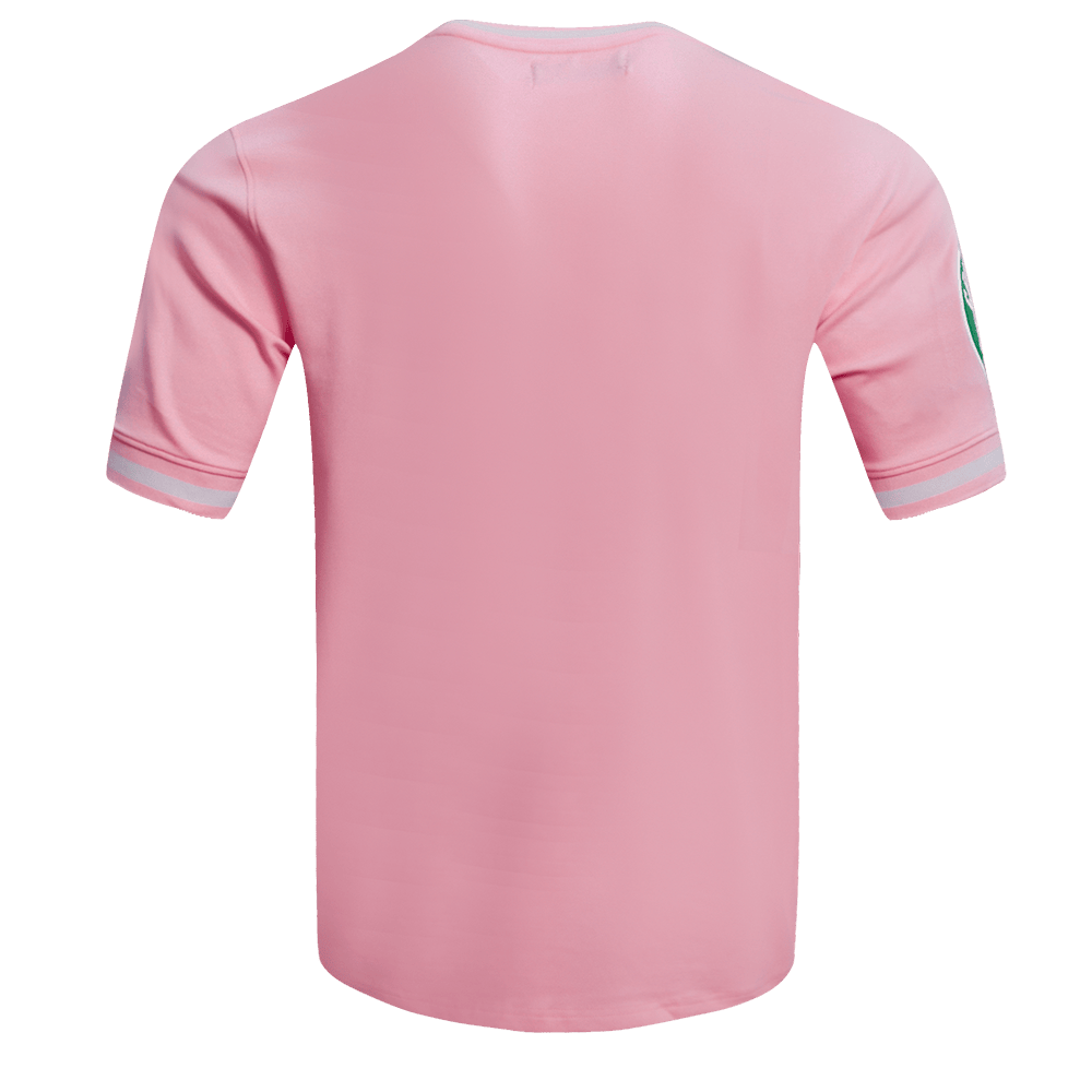NBA BOSTON CELTICS CLASSIC CHENILLE Men T-Shirt (PINK) product image 6, provided for visual reference and product detail