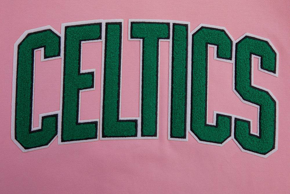 NBA BOSTON CELTICS CLASSIC CHENILLE Men T-Shirt (PINK) product image 7, provided for visual reference and product detail