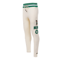 NBA BOSTON CELTICS RETRO CLASSIC Men SWEATPANT (EGGSHELL/ KELLY GREEN) product image 1, provided for visual reference and
