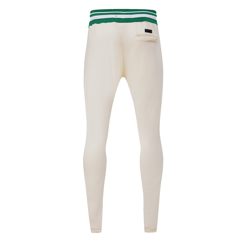 NBA BOSTON CELTICS RETRO CLASSIC Men SWEATPANT (EGGSHELL/ KELLY GREEN) product image 4, provided for visual reference and