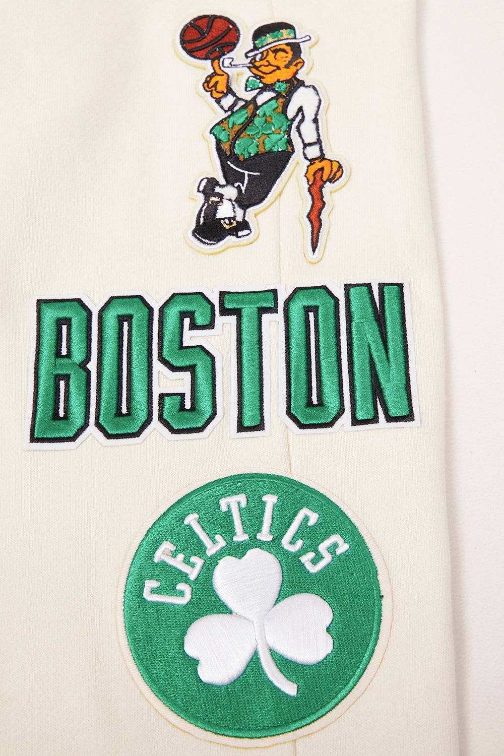 NBA BOSTON CELTICS RETRO CLASSIC Men SWEATPANT (EGGSHELL/ KELLY GREEN) product image 5, provided for visual reference and