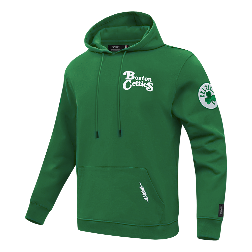 NBA BOSTON CELTICS SOUVENIR Men FLEECE PULLOVER HOODIE (KELLY GREEN) product image 4, provided for visual reference and