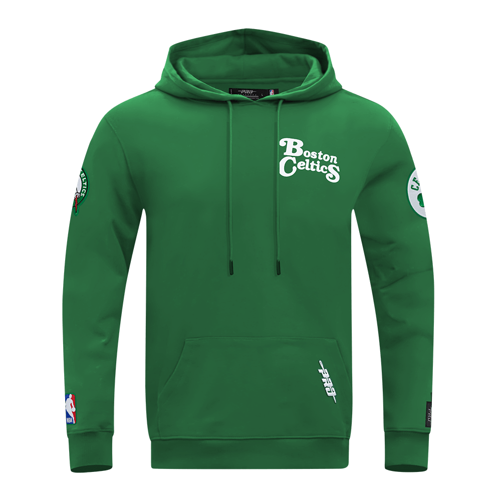 NBA BOSTON CELTICS SOUVENIR Men FLEECE PULLOVER HOODIE (KELLY GREEN) product image 5, provided for visual reference and
