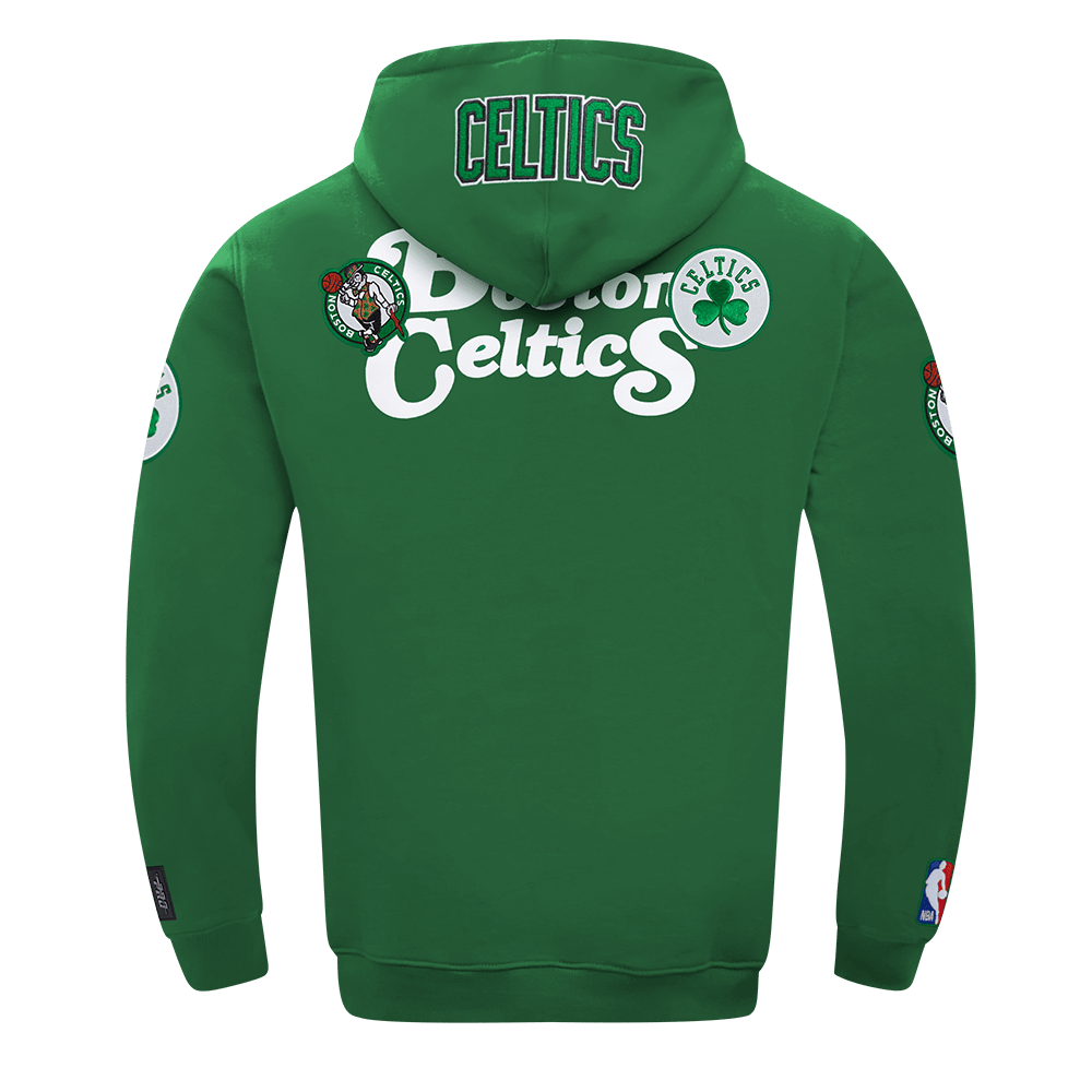 NBA BOSTON CELTICS SOUVENIR Men FLEECE PULLOVER HOODIE (KELLY GREEN) product image 7, provided for visual reference and