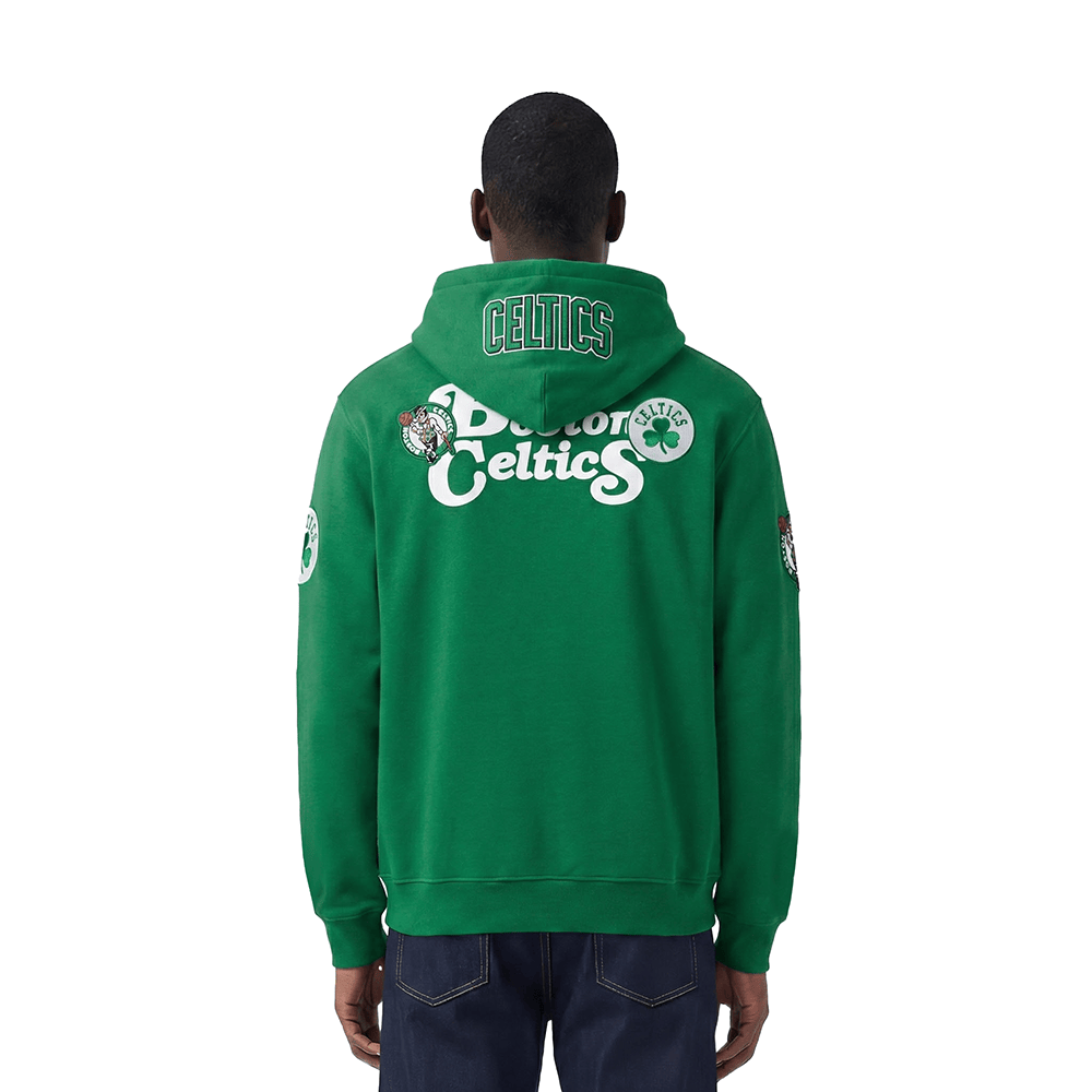 NBA BOSTON CELTICS SOUVENIR Men FLEECE PULLOVER HOODIE (KELLY GREEN) product image 2, provided for visual reference and