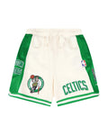NBA Boston Celtics Retro Classic Big Boy'S Flc 2.0 Short (Eggshell/ Kelly Green) product image 1, provided for visual