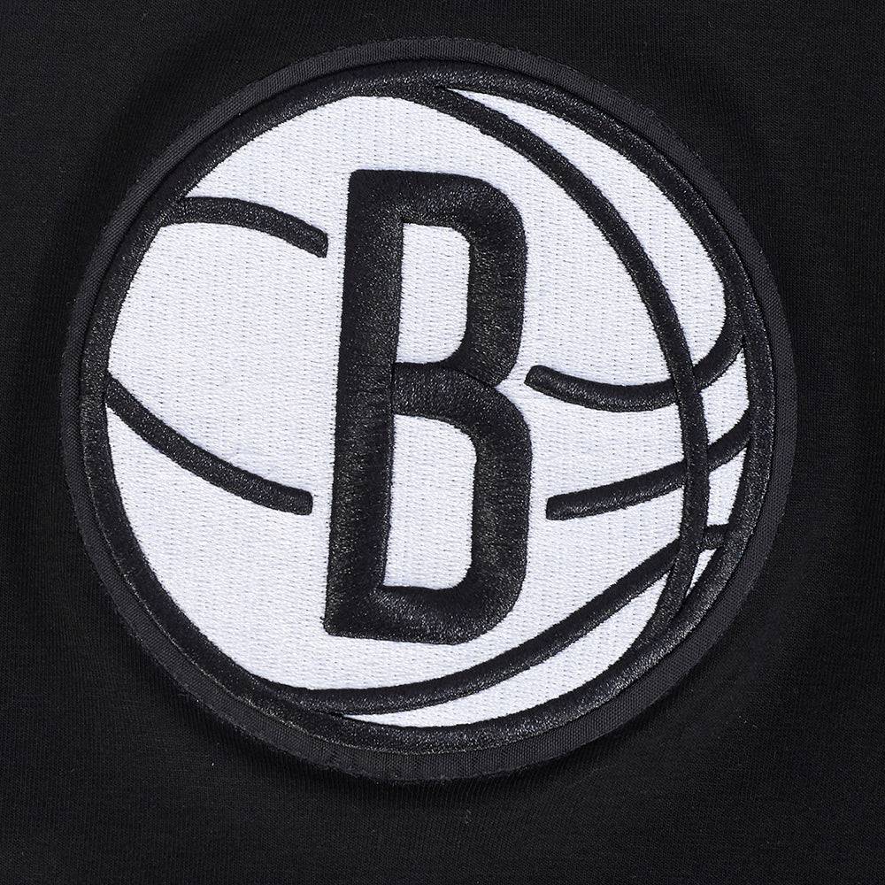 NBA BROOKLYN NETS UNDER THE LIGHTS Men SINGLE JERSEY T-Shirt (BLACK) product image 6, provided for visual reference and