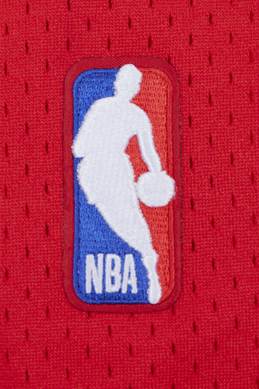 NBA CHICAGO BULLS SCRIPT TAIL Men MESH BUTTON DOWN SHIRT (RED/BLACK) product image 8, provided for visual reference and