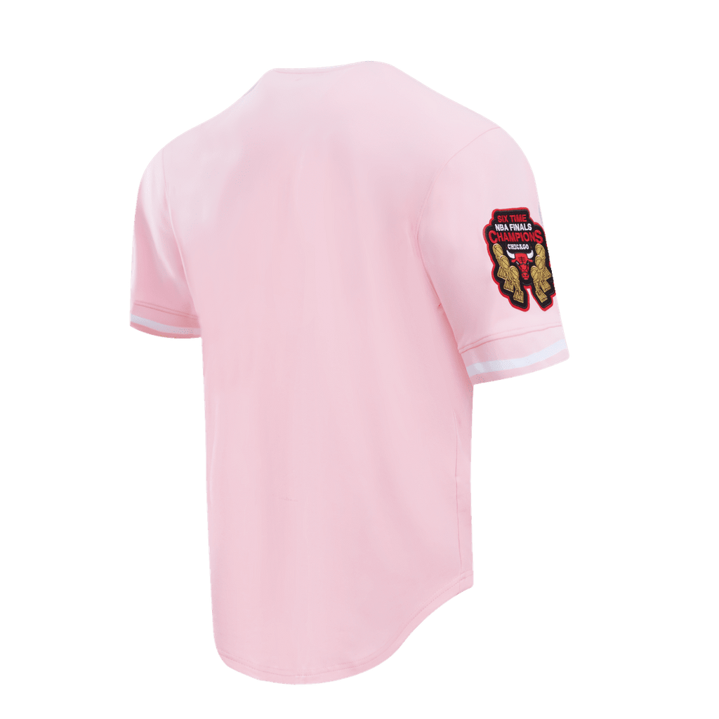 NBA CHICAGO BULLS CLASSIC CHENILLE Men T-Shirt (PINK) product image 5, provided for visual reference and product detail