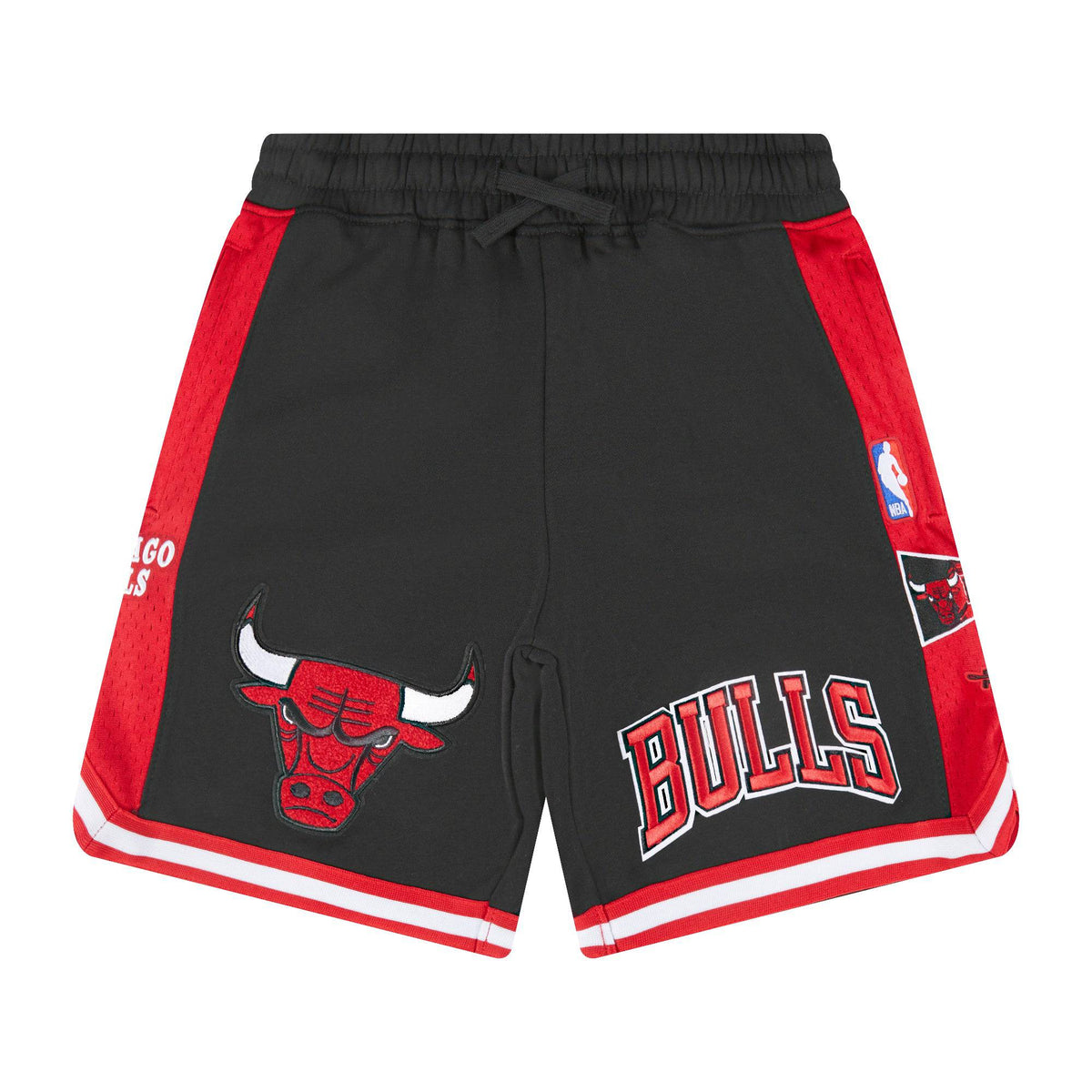 NBA Chicago Bulls Retro Classic Big Boy'S Fleece 2.0 Short (Black/Red) product image 1, provided for visual reference and