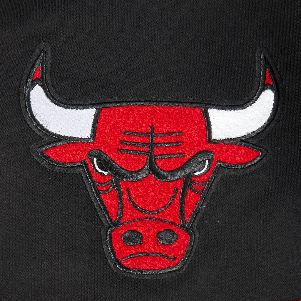 NBA Chicago Bulls Retro Classic Big Boy'S Fleece 2.0 Short (Black/Red) product image 3, provided for visual reference and