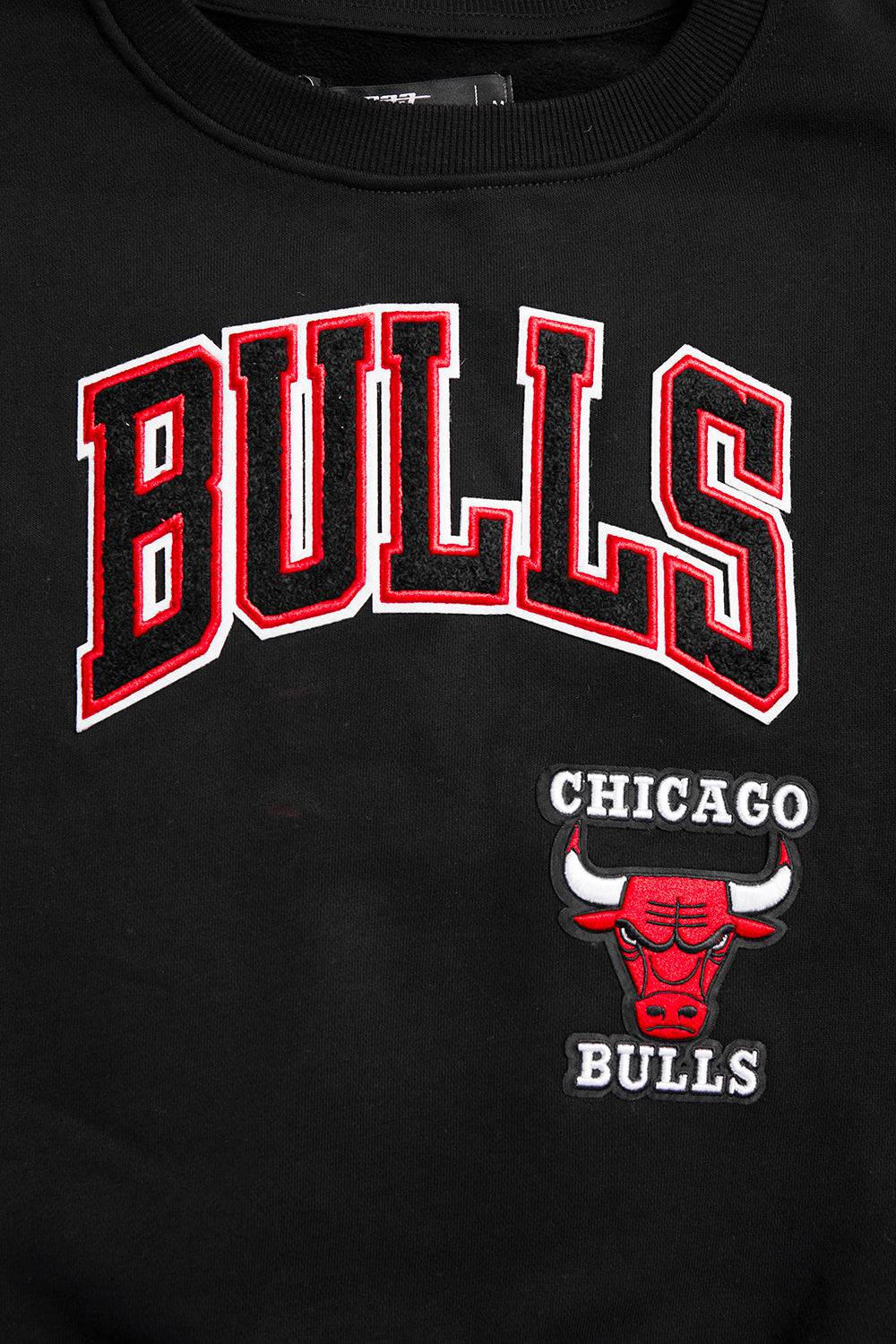 NBA CHICAGO BULLS RETRO CLASSIC Women CREWNECK (BLACK/RED) product image 6, provided for visual reference and product detail