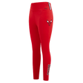 NBA CHICAGO BULLS CLASSIC Women JERSEY LEGGING (RED) product image 1, provided for visual reference and product detail review