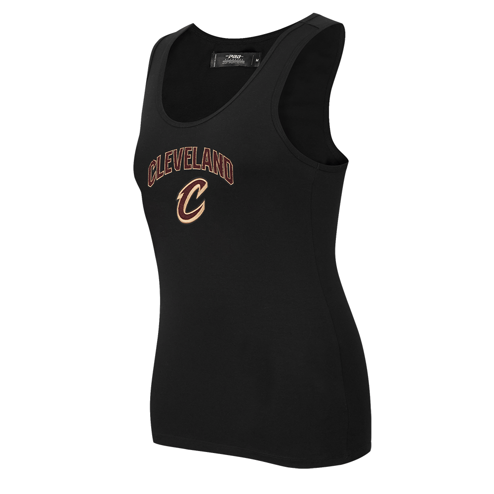 NBA CLEVELAND CAVALIERS CLASSIC Women RELAXED FIT RACERBACK (BLACK) product image 4, provided for visual reference and