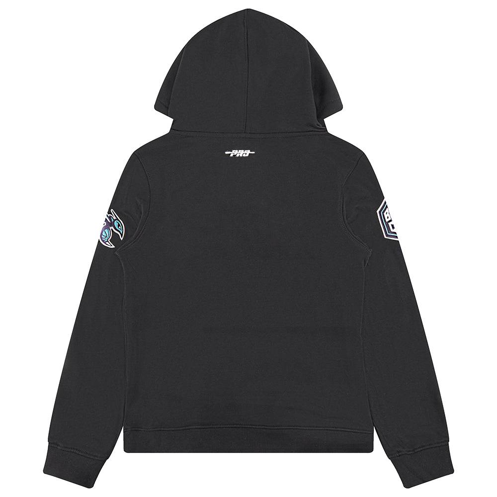 NBA Charlotte Hornets Classic Big Boy'S Fleece Pullover Hoodie (Black) product image 2, provided for visual reference and
