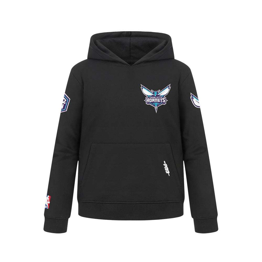 NBA Charlotte Hornets Classic Big Boy'S Fleece Pullover Hoodie (Black) product image 8, provided for visual reference and