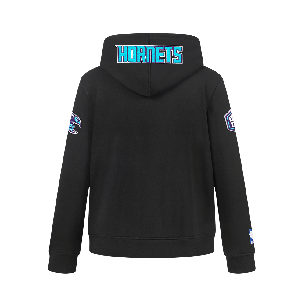NBA Charlotte Hornets Classic Big Boy'S Fleece Pullover Hoodie (Black) product image 10, provided for visual reference and