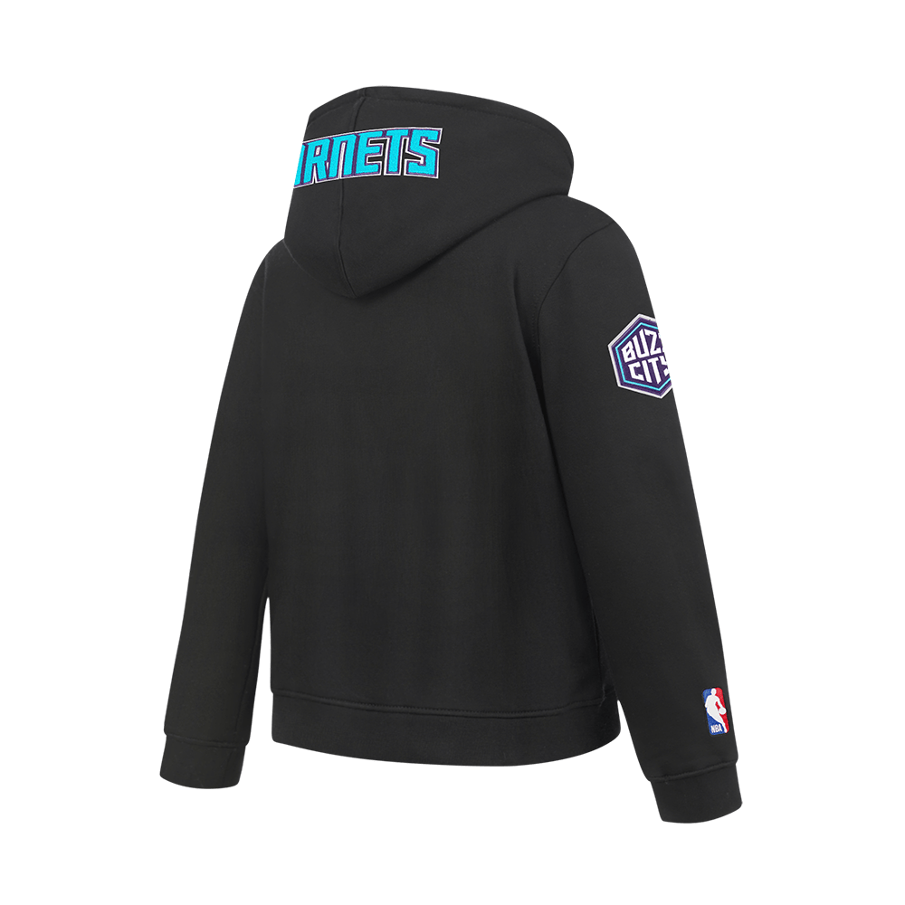 NBA Charlotte Hornets Classic Big Boy'S Fleece Pullover Hoodie (Black) product image 11, provided for visual reference and