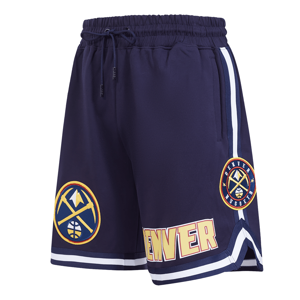 NBA DENVER NUGGETS CLASSIC CHENILLE Men SHORT (MIDNIGHT NAVY) product image 8, provided for visual reference and product
