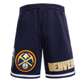 NBA DENVER NUGGETS CLASSIC CHENILLE Men SHORT (MIDNIGHT NAVY) product image 1, provided for visual reference and product