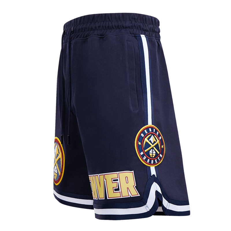 NBA DENVER NUGGETS CLASSIC CHENILLE Men SHORT (MIDNIGHT NAVY) product image 2, provided for visual reference and product