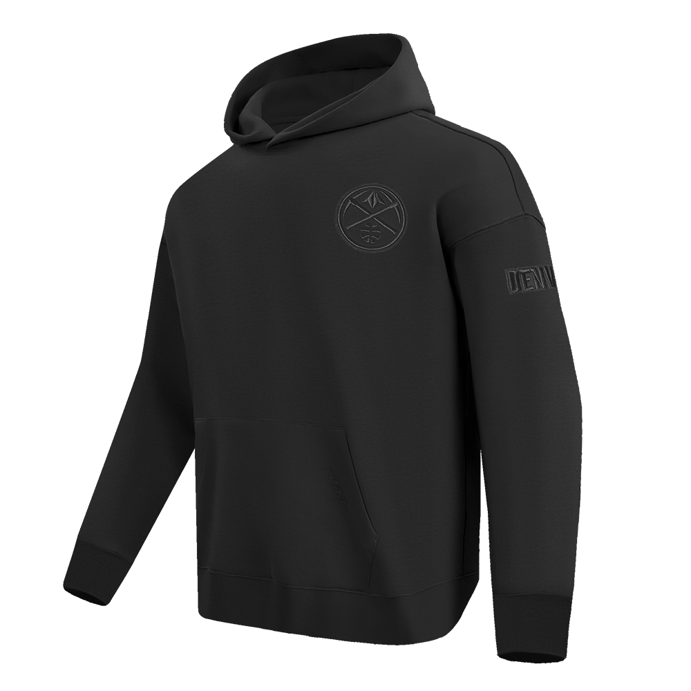 NBA DENVER NUGGETS NEUTRAL Men DROP SHOULDER PULLOVER HOODIE (BLACK) product image 4, provided for visual reference and