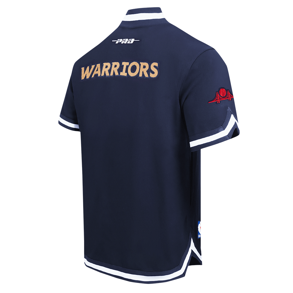 NBA GOLDEN STATE WARRIORS CITY EDITION 24-25 Men DK SS WARM UP JACKET (MIDNIGHT NAVY) product image 4, provided for visual