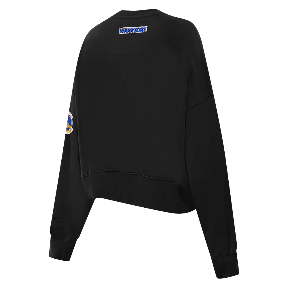 NBA GOLDEN STATE WARRIORS CLASSIC Women CREWNECK (BLACK) product image 3, provided for visual reference and product detail