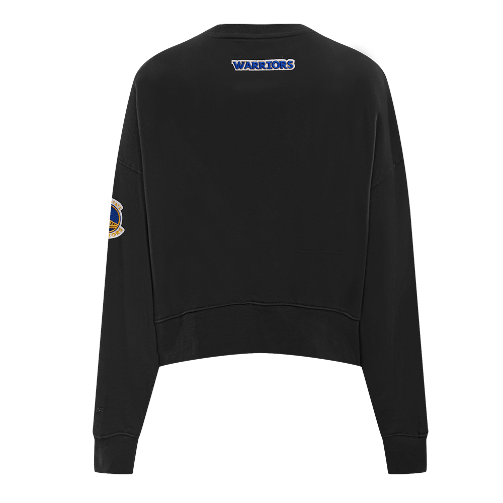 NBA GOLDEN STATE WARRIORS CLASSIC Women CREWNECK (BLACK) product image 4, provided for visual reference and product detail