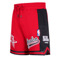 NBA HOUSTON ROCKETS SCRIPT TAIL Men DOUBLE KNIT 2.0 SHORT (RED/BLACK) product image 1, provided for visual reference and