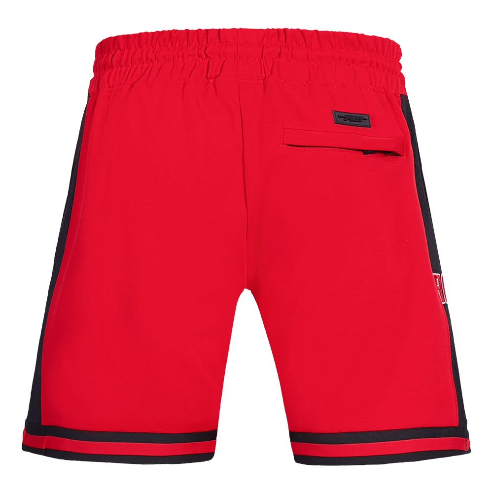 NBA HOUSTON ROCKETS SCRIPT TAIL Men DOUBLE KNIT 2.0 SHORT (RED/BLACK) product image 4, provided for visual reference and