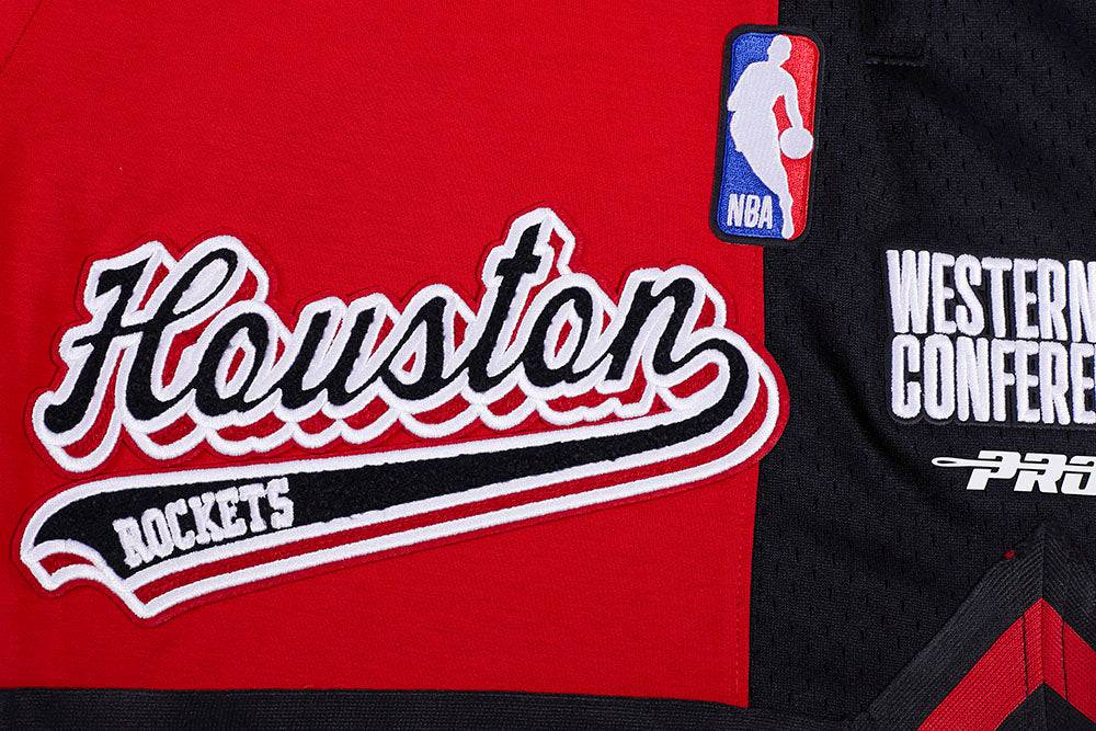 NBA HOUSTON ROCKETS SCRIPT TAIL Men DOUBLE KNIT 2.0 SHORT (RED/BLACK) product image 6, provided for visual reference and
