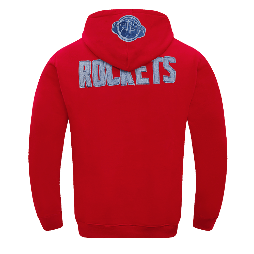 NBA HOUSTON ROCKETS VARSITY BLUES Men PULLOVER HOODIE (RED) product image 3, provided for visual reference and product