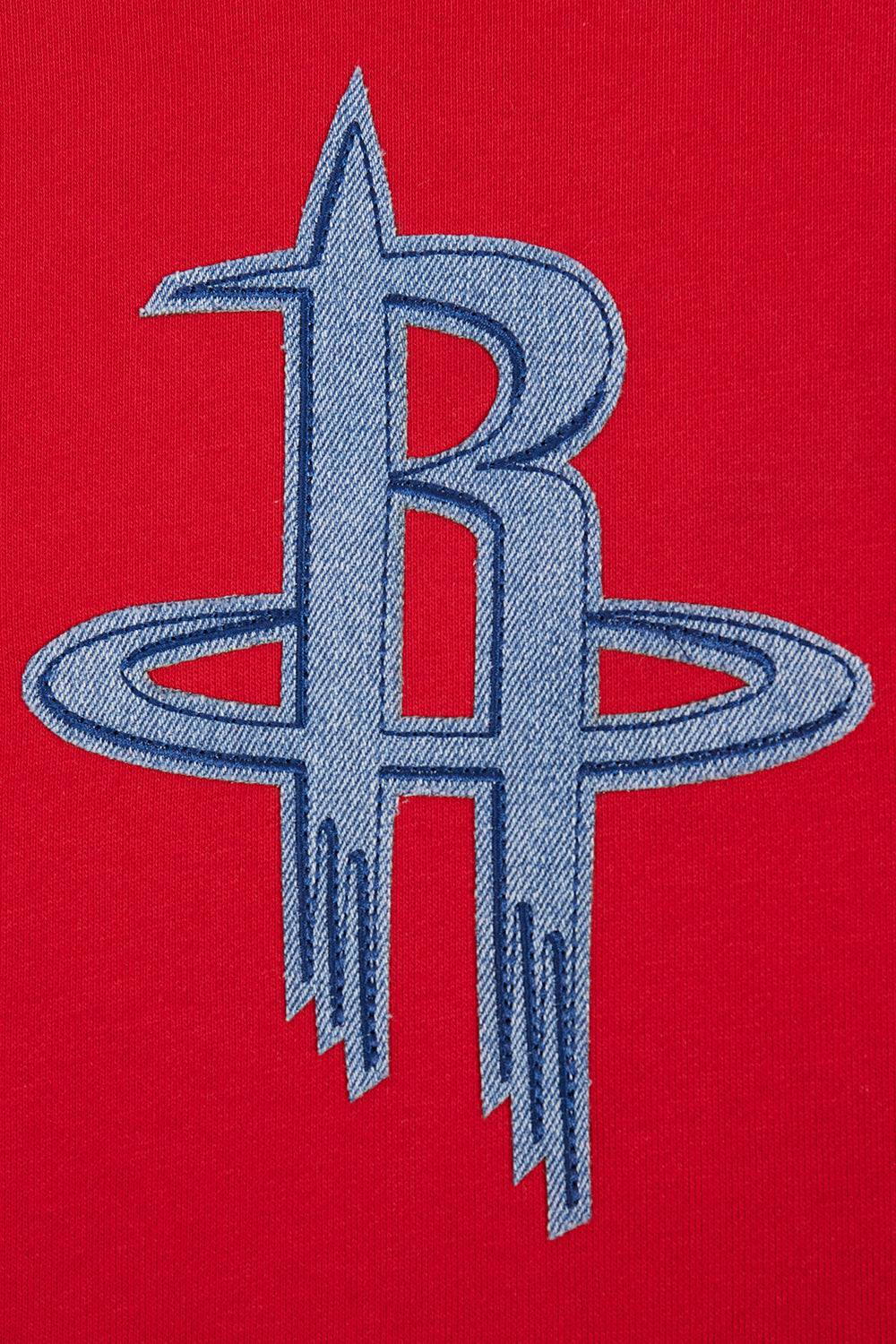 NBA HOUSTON ROCKETS VARSITY BLUES Men PULLOVER HOODIE (RED) product image 5, provided for visual reference and product