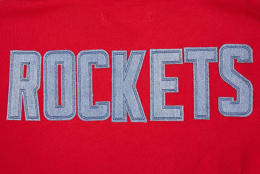 NBA HOUSTON ROCKETS VARSITY BLUES Men PULLOVER HOODIE (RED) product image 7, provided for visual reference and product