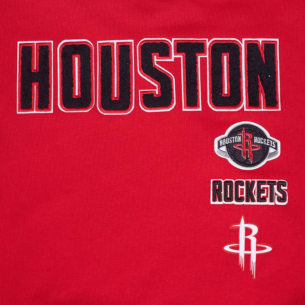 NBA HOUSTON ROCKETS RETRO CLASSIC Women CREWNECK (RED/BLACK) product image 5, provided for visual reference and product
