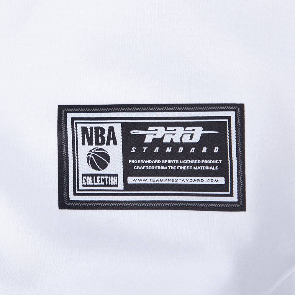 NBA LOS ANGELES LAKERS SOUVENIR Men PRO SS DOUBLE KNIT JACKET (WHITE/BLACK) product image 9, provided for visual reference