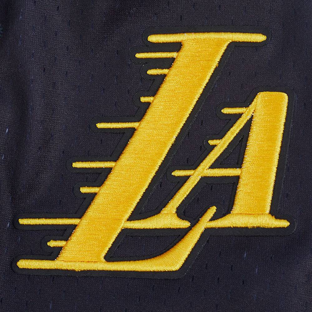 NBA LOS ANGELES LAKERS CITY EDITION 24-25 Men OMBRE MESH BUTTON DOWN (BLACK/PURPLE) product image 6, provided for visual
