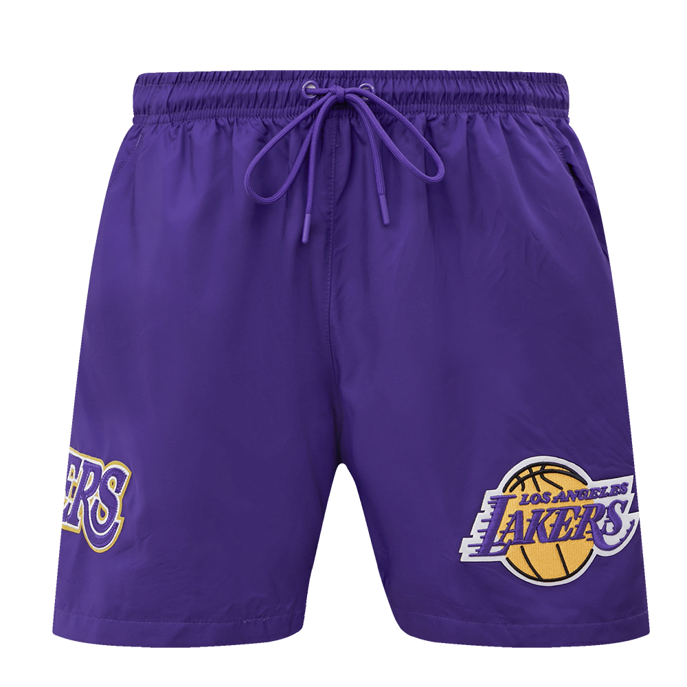 NBA LOS ANGELES LAKERS CLASSIC Men WOVEN SHORT (PURPLE) product image 4, provided for visual reference and product detail
