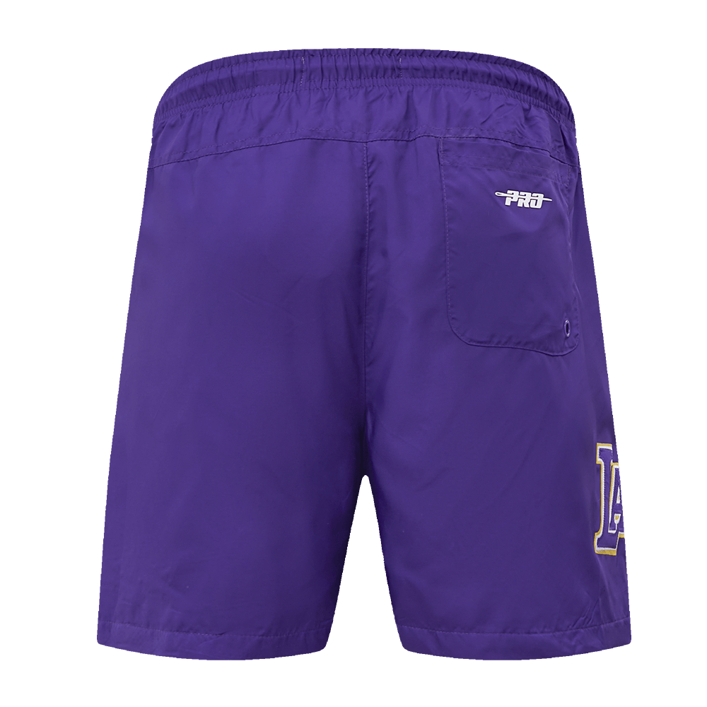 NBA LOS ANGELES LAKERS CLASSIC Men WOVEN SHORT (PURPLE) product image 5, provided for visual reference and product detail