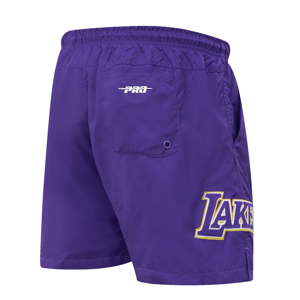 NBA LOS ANGELES LAKERS CLASSIC Men WOVEN SHORT (PURPLE) product image 7, provided for visual reference and product detail
