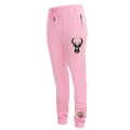 NBA MILWAUKEE BUCKS CLASSIC CHENILLE Men JOGGER (PINK) product image 1, provided for visual reference and product detail
