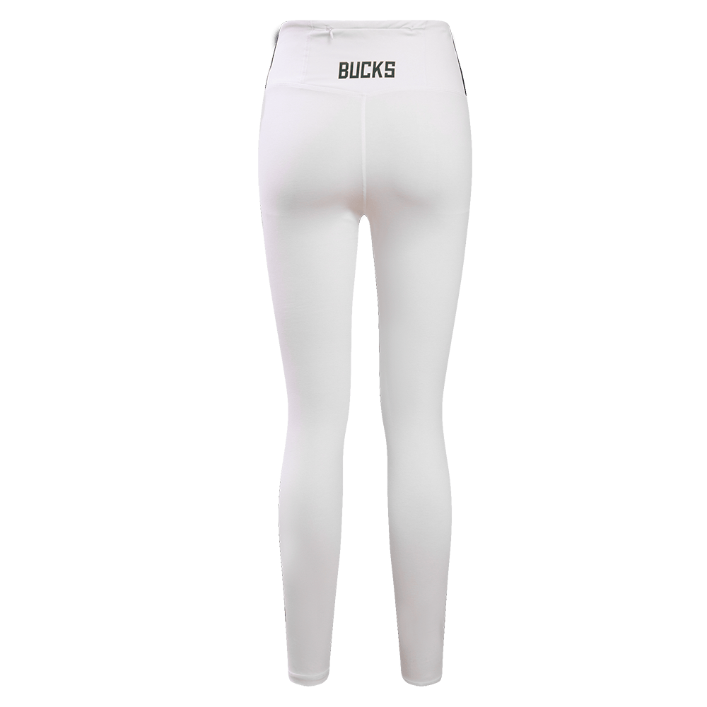 NBA MILWAUKEE BUCKS CLASSIC Women JERSEY LEGGING (WHITE) product image 4, provided for visual reference and product detail