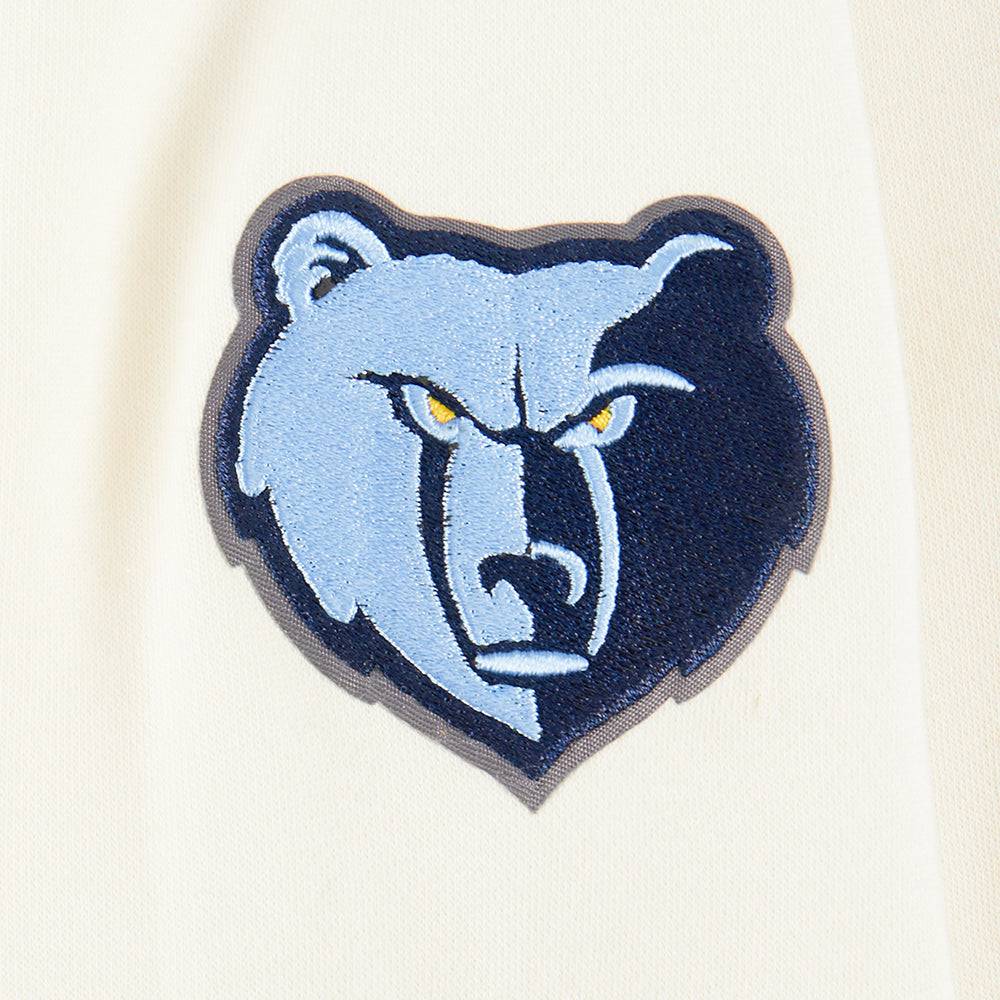 NBA Memphis Grizzlies Retro Classic Big Girl'S Rib Fleece Crewneck (Eggshell/ University Blue) product image 5, provided for