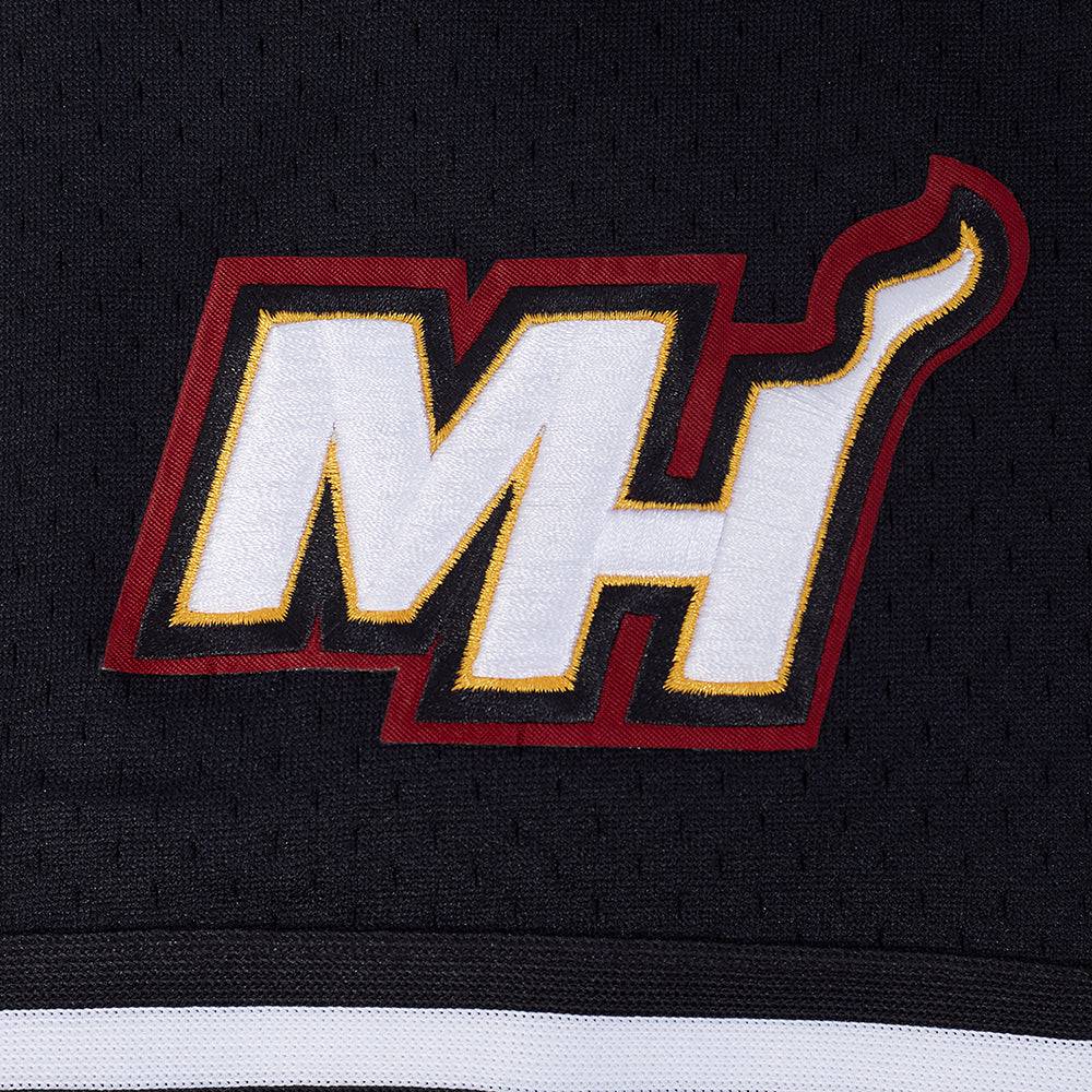 NBA MIAMI HEAT TYLER HERRO #14 CLASSIC MESH PNN Men MESH BUTTON DOWN SHIRT (BLACK) product image 6, provided for visual