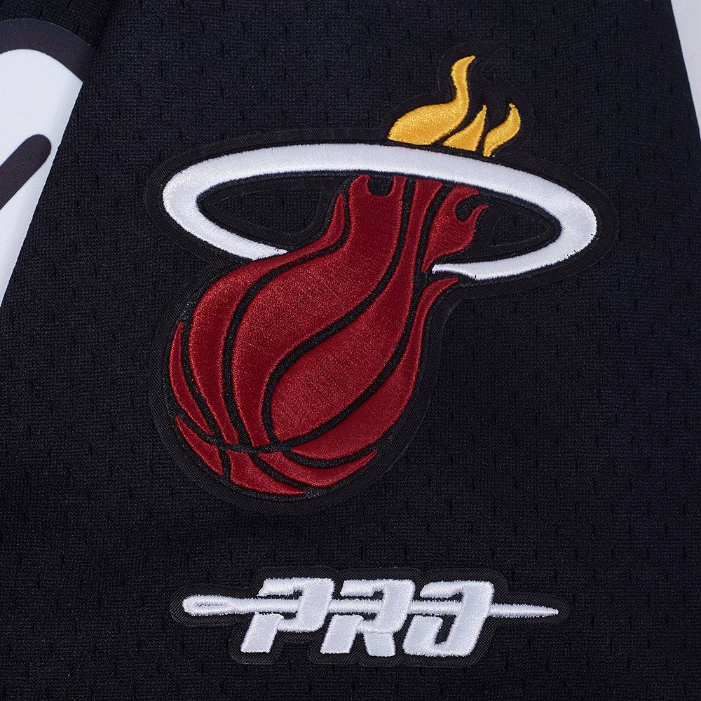 NBA MIAMI HEAT TYLER HERRO #14 CLASSIC MESH PNN Men MESH BUTTON DOWN SHIRT (BLACK) product image 7, provided for visual