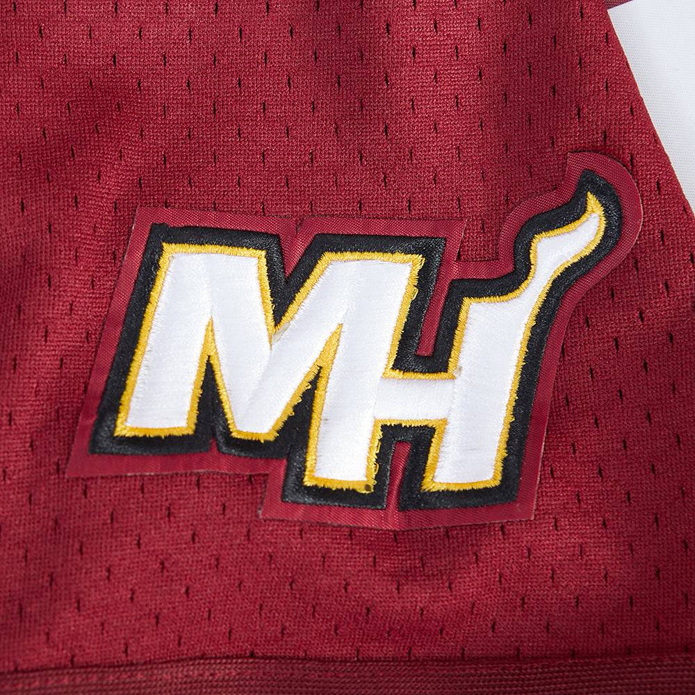 NBA MIAMI HEAT TYLER HERRO #14 CLASSIC MESH PNN Men MESH BUTTON DOWN SHIRT (CARDINAL RED) product image 5, provided for