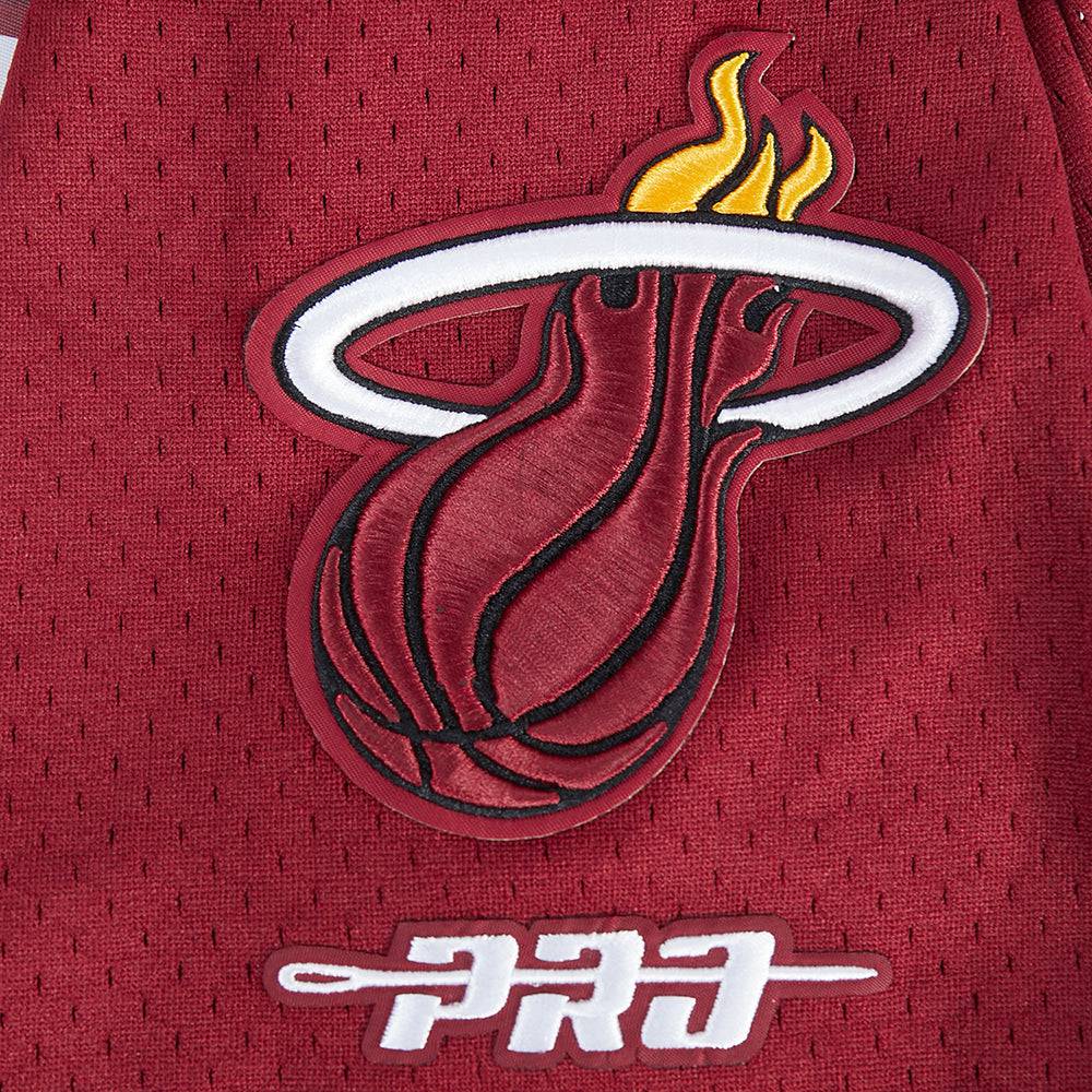 NBA MIAMI HEAT TYLER HERRO #14 CLASSIC MESH PNN Men MESH BUTTON DOWN SHIRT (CARDINAL RED) product image 6, provided for