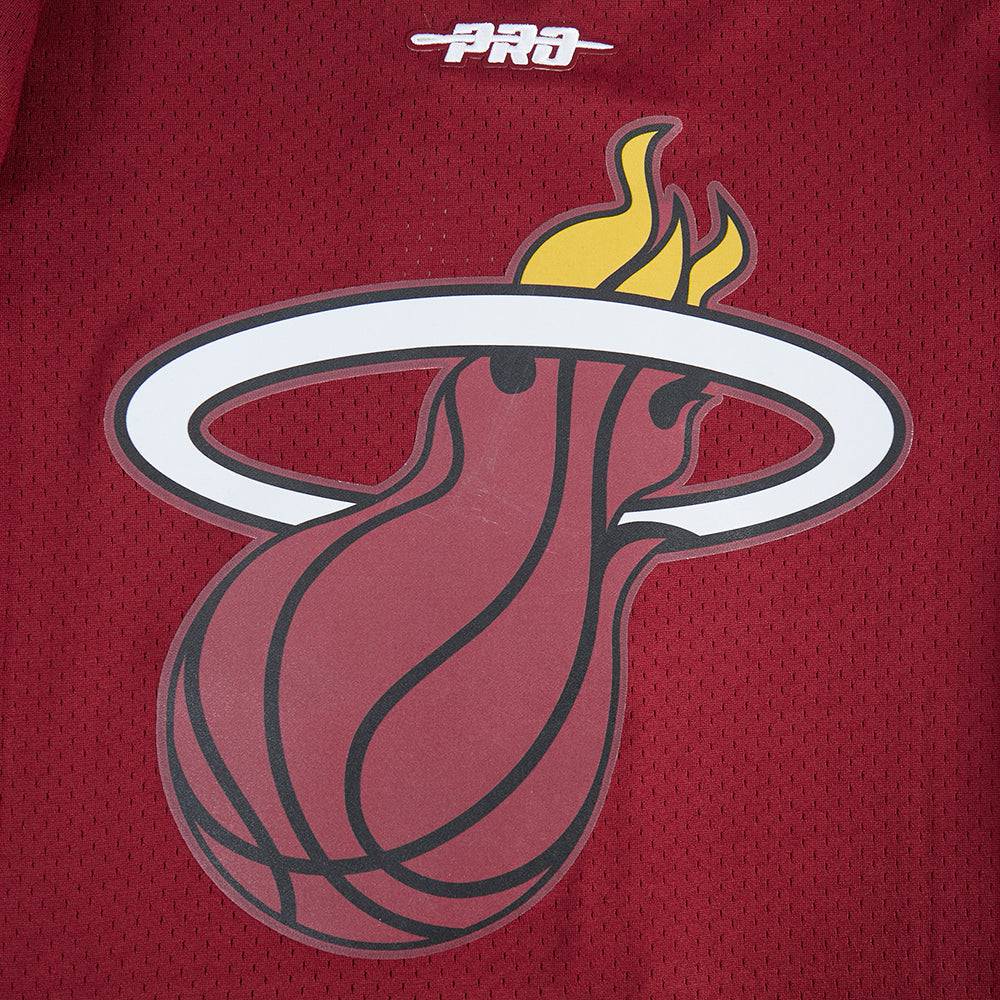 NBA MIAMI HEAT TYLER HERRO #14 CLASSIC MESH PNN Men MESH BUTTON DOWN SHIRT (CARDINAL RED) product image 8, provided for