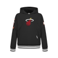 NBA Miami Heat Retro Classic Big Boy'S Rib Fleece Pullover Hoodie (Black) product image 1, provided for visual reference and